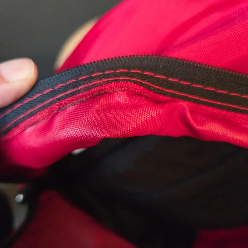 Vintage Walt Disney World Lilo Hula‎ Red Nylon Backpack Disney Parks Travel Bag